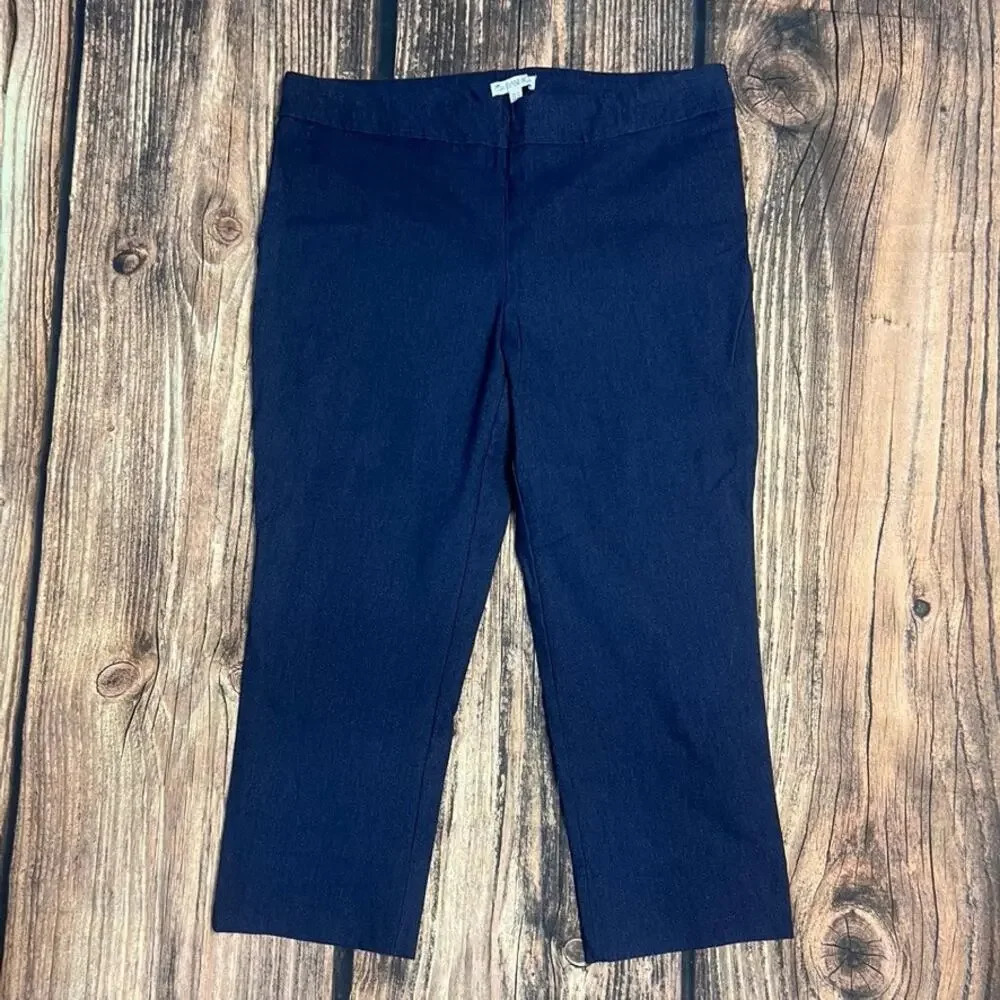 ELIANE ROSE‎ Women's Size 14 Blue Dress Pants Straight Leg Casual